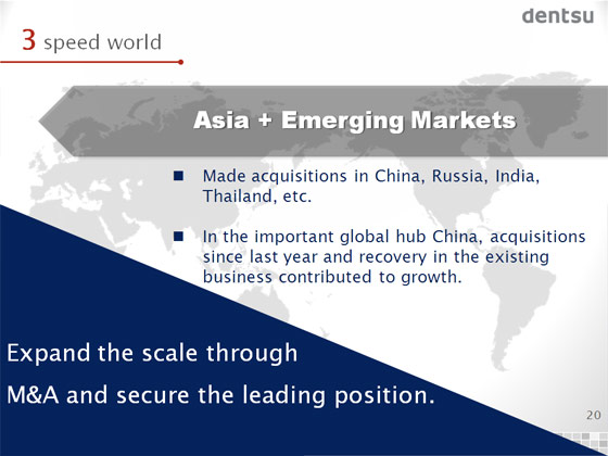 3 speed world - Asia + Emerging Markets