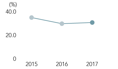 Ratio of Equity Attributable to Owners of the Parent