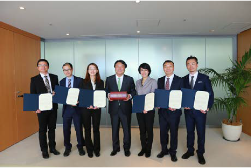 CEO with participants who completed the 13th Program