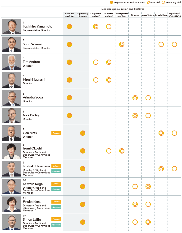 Director Skills Matrix