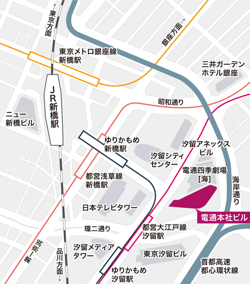 東京本社ビル 拡大図